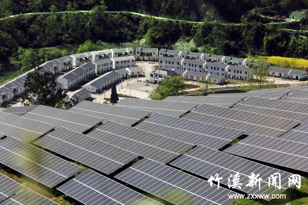 搬得出 能致富天宝乡孔雀安置点与光伏产业有机结合2