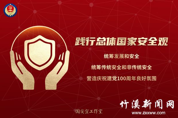 2021年第六个全民国家安全教育日主题海报-1（横版）